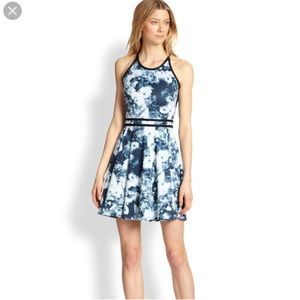 Parker Emmy fit & flare XS scuba halter dress